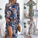 Cecília - Vestido Chemise Floral Longo