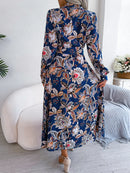 Cecília - Vestido Chemise Floral Longo