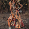 Vera - Vestido Longo Soltinho Estampado
